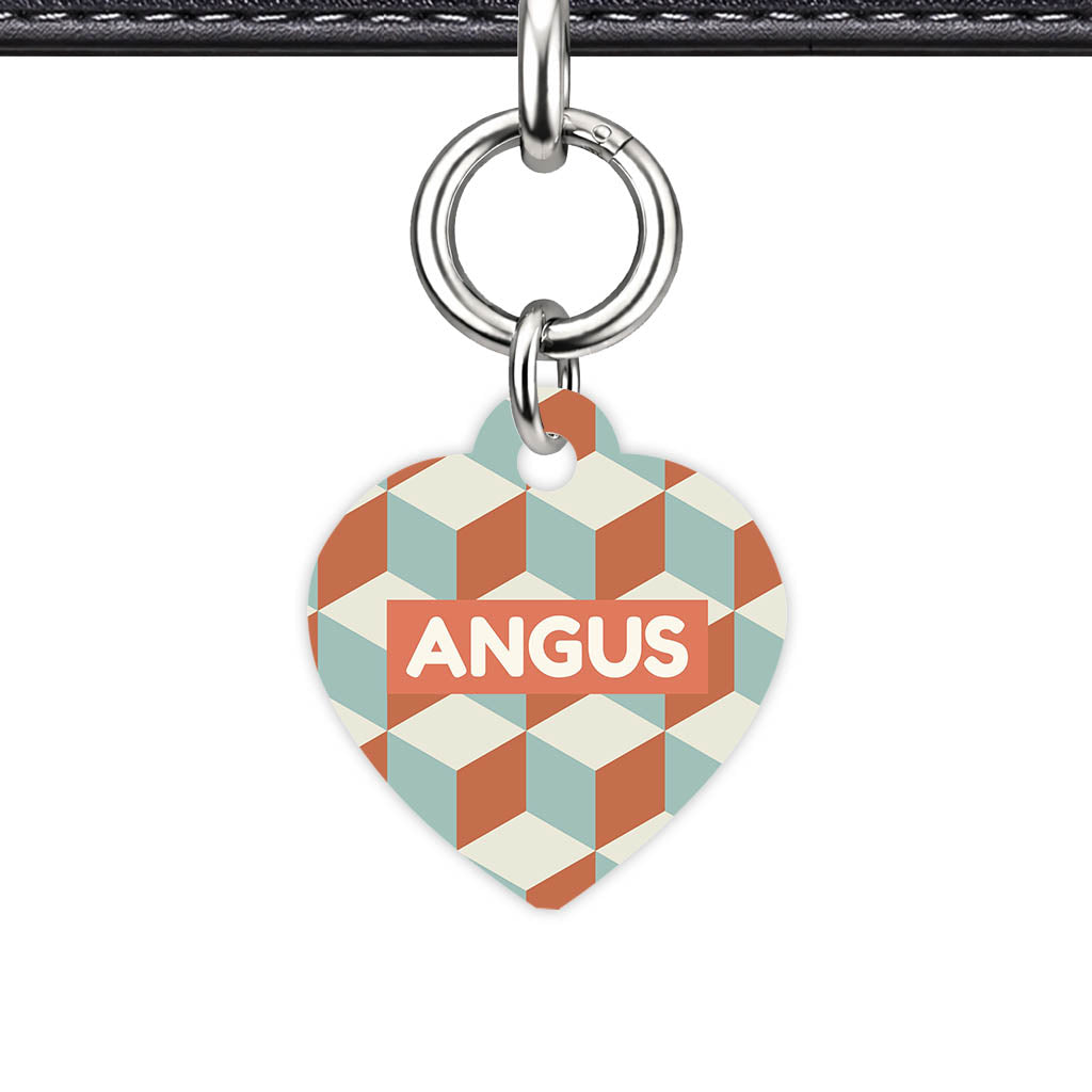 Retro Cubist Classic Pet Id - detail view