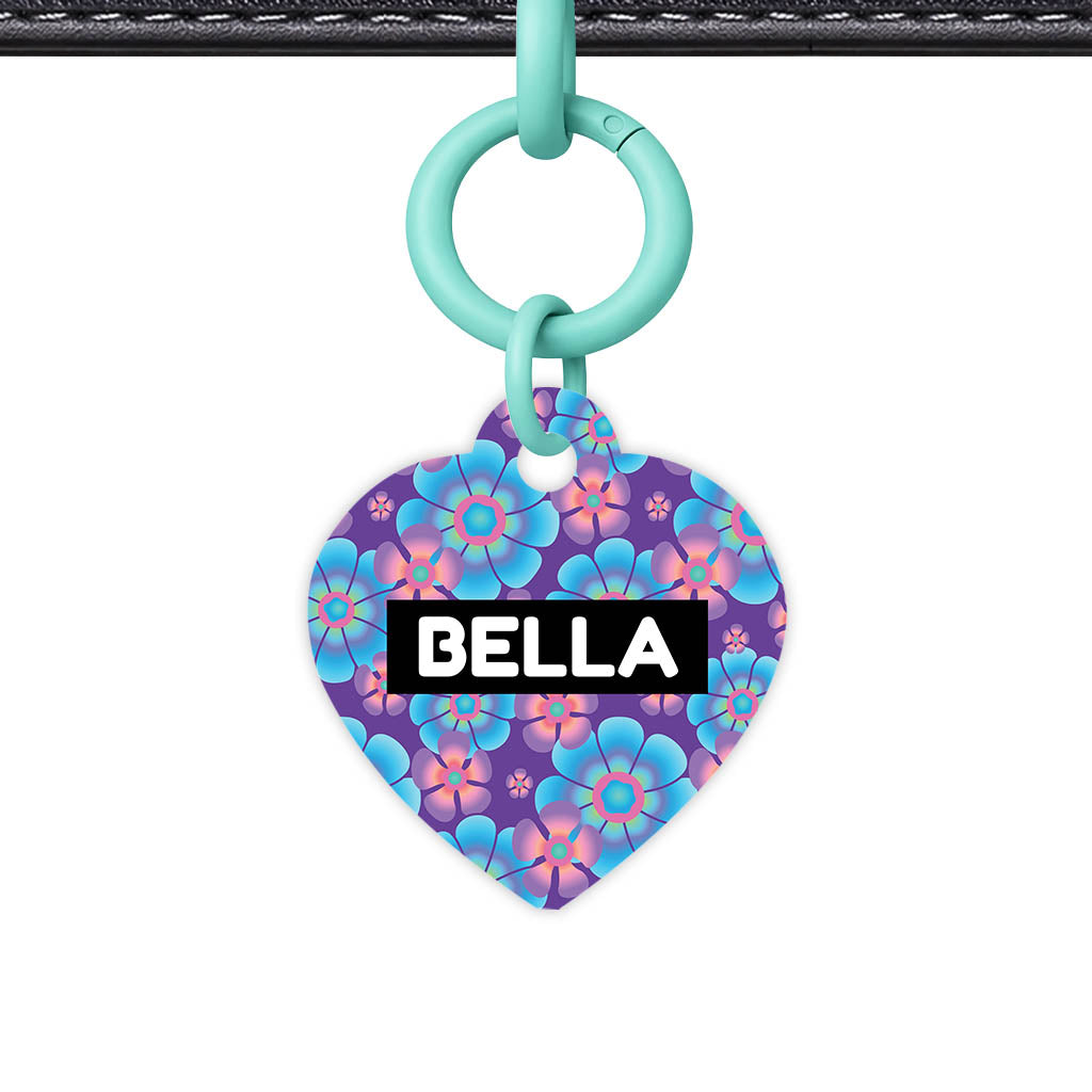 Neon Flowers Classic Pet Id (Dog Tag & Cat Tag)