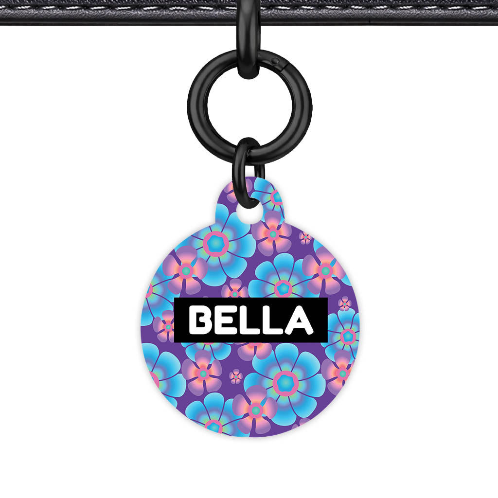 Neon Flowers Classic Pet Id (Dog Tag & Cat Tag)