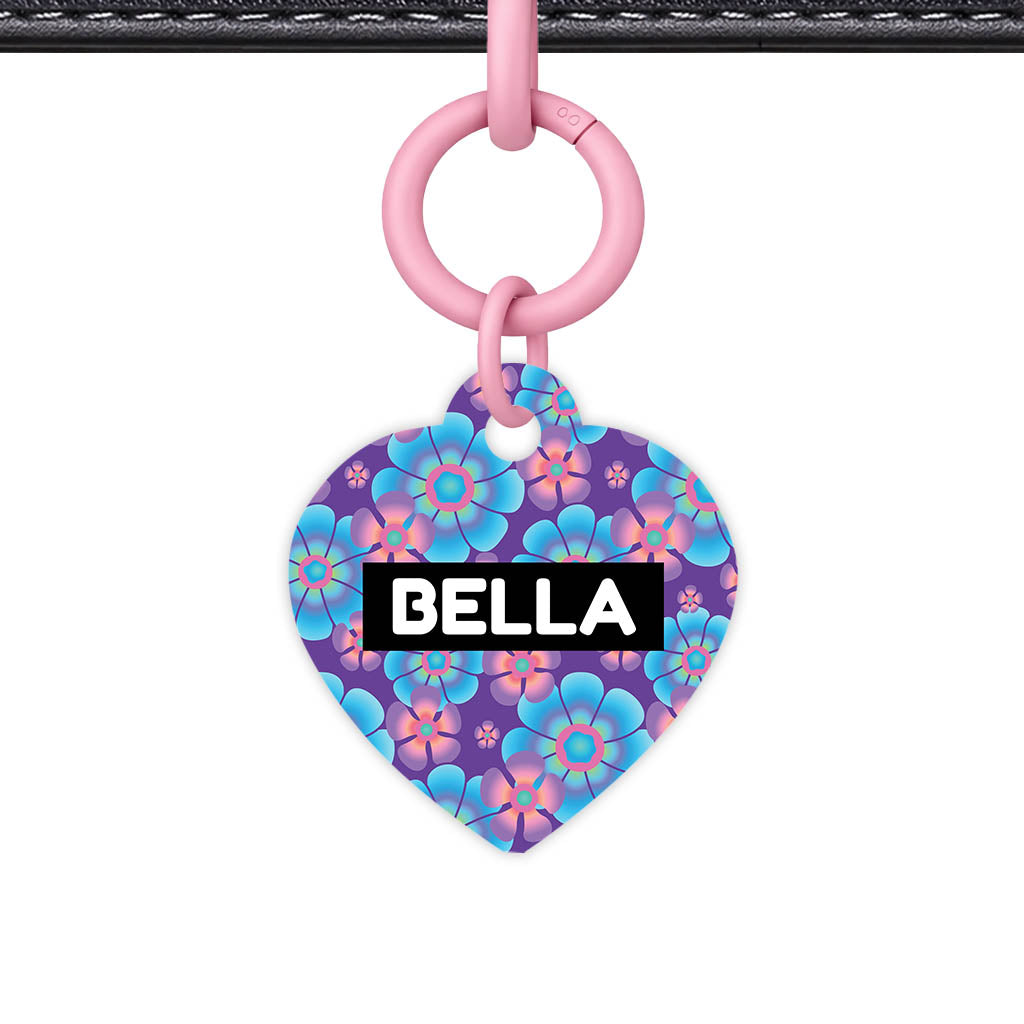 Neon Flowers Classic Pet Id (Dog Tag & Cat Tag)