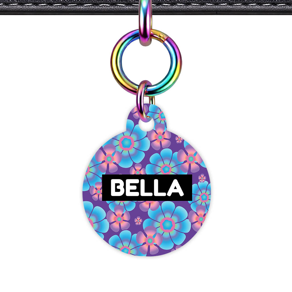 Neon Flowers Classic Pet Id (Dog Tag & Cat Tag)