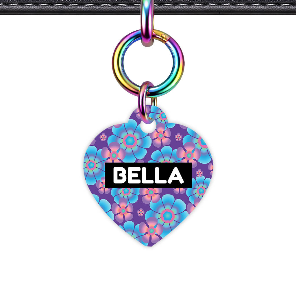 Neon Flowers Classic Pet Id (Dog Tag & Cat Tag)