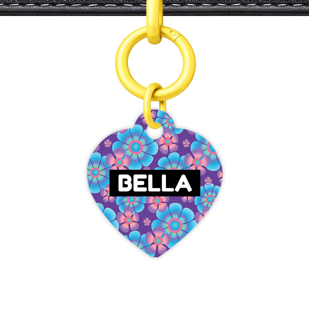 Neon Flowers Classic Pet Id (Dog Tag & Cat Tag)