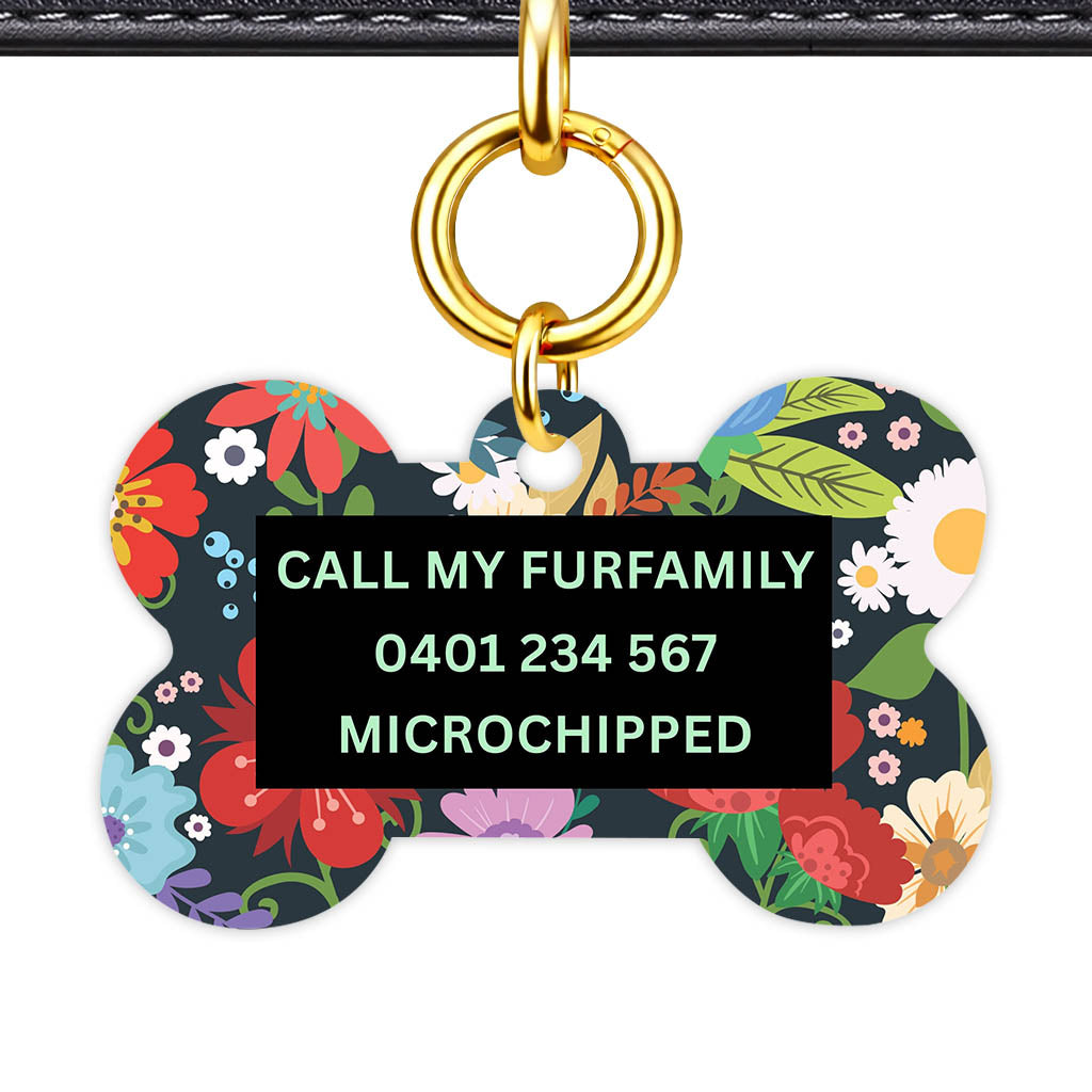 Flower f Garden Classic Pet Id (Dog Tag & Cat Tag)