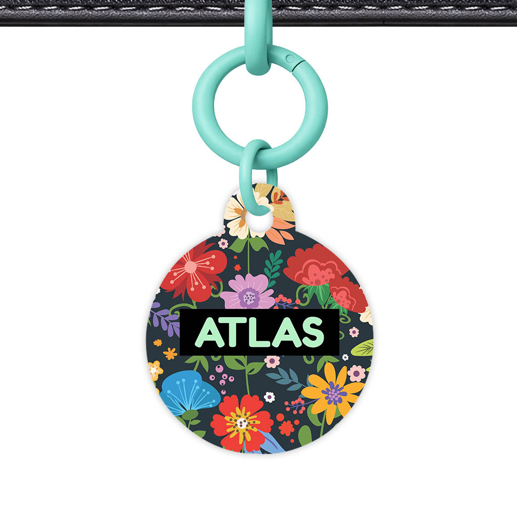 Flower f Garden QR Smart Pet Id Tag (Dog Tag & Cat Tag)