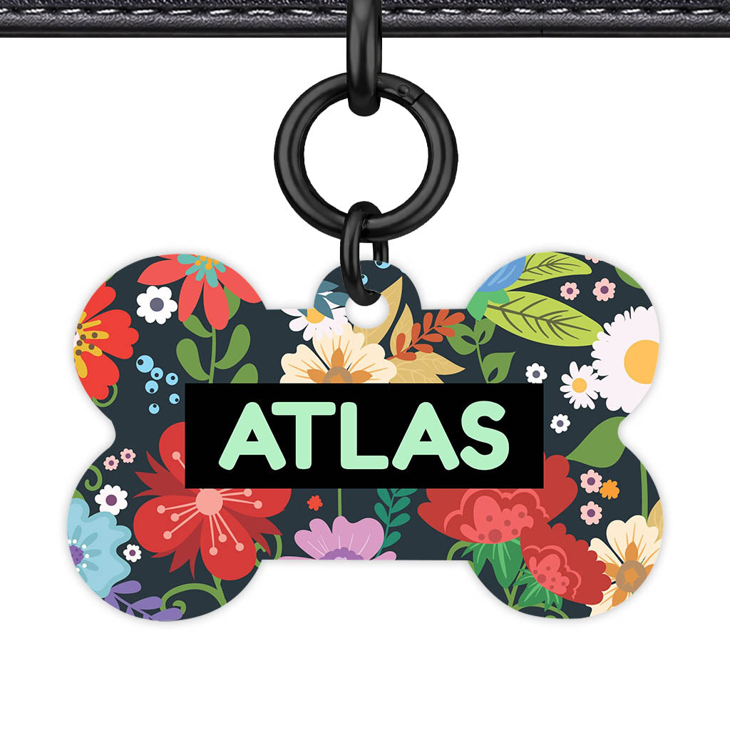 Flower f Garden QR Smart Pet Id Tag (Dog Tag & Cat Tag)