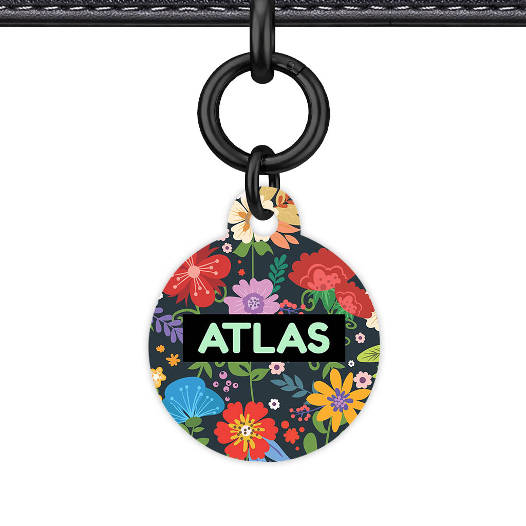 Flower f Garden QR Smart Pet Id Tag (Dog Tag & Cat Tag)