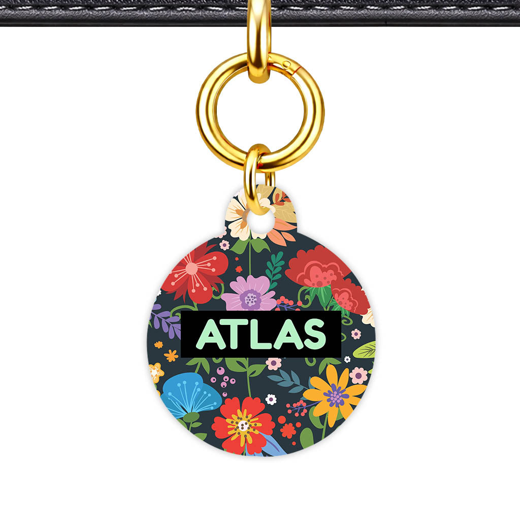 Flower f Garden QR Smart Pet Id Tag (Dog Tag & Cat Tag)