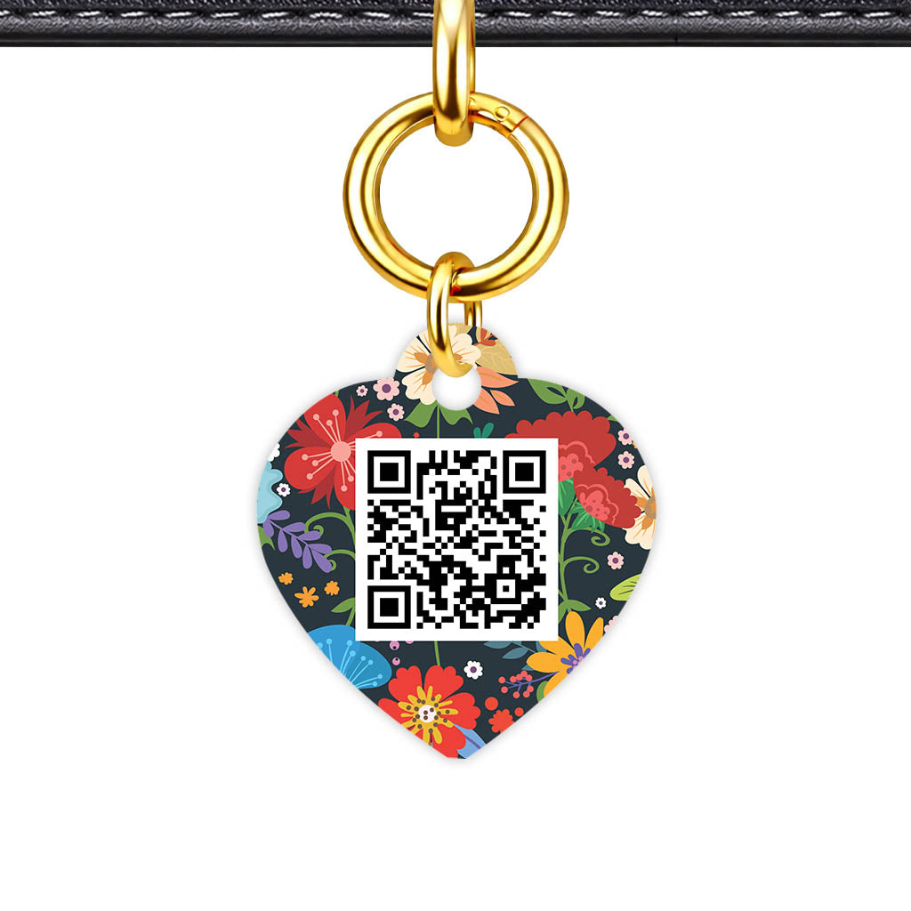 Flower f Garden QR Smart Pet Id Tag (Dog Tag & Cat Tag)