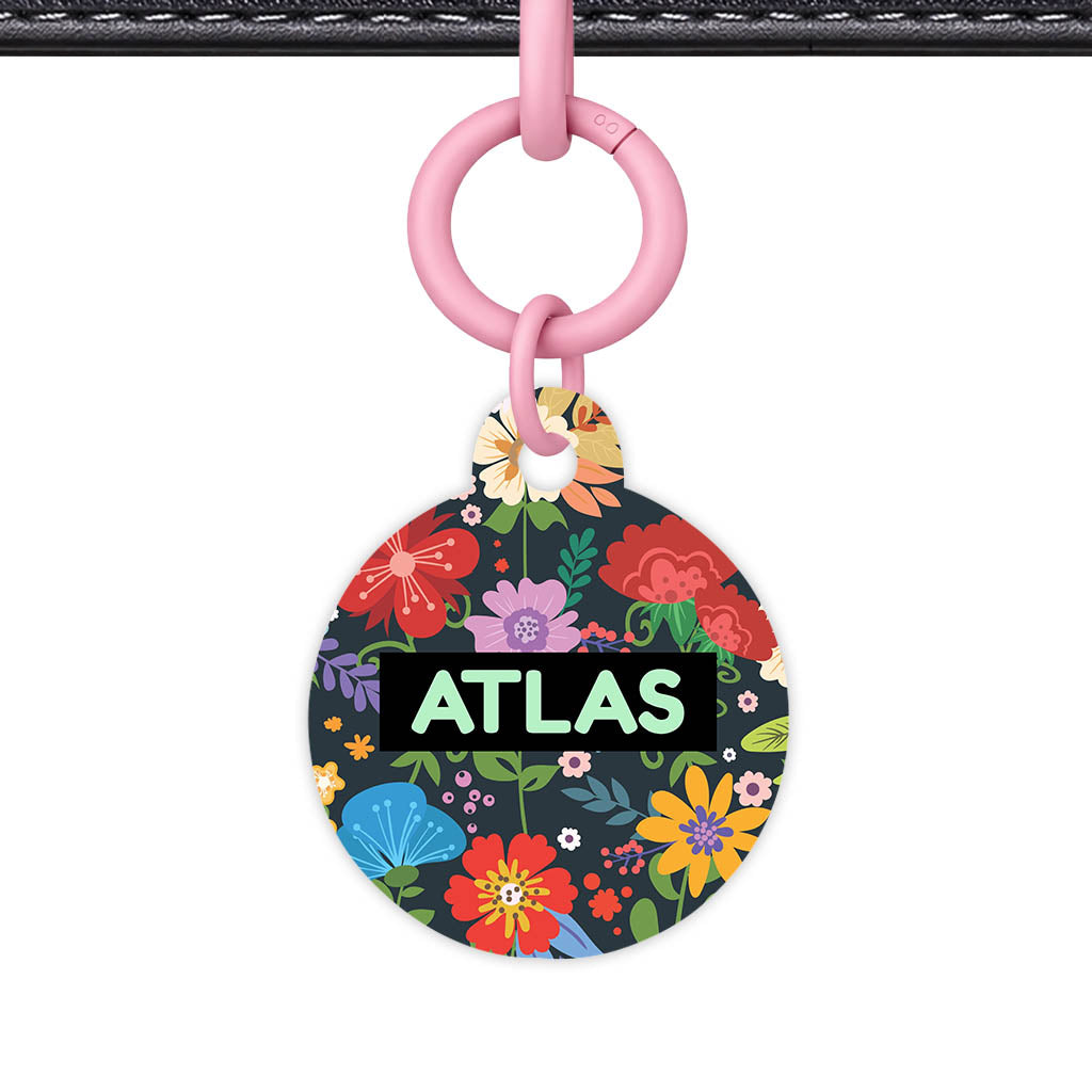 Flower f Garden QR Smart Pet Id Tag (Dog Tag & Cat Tag)