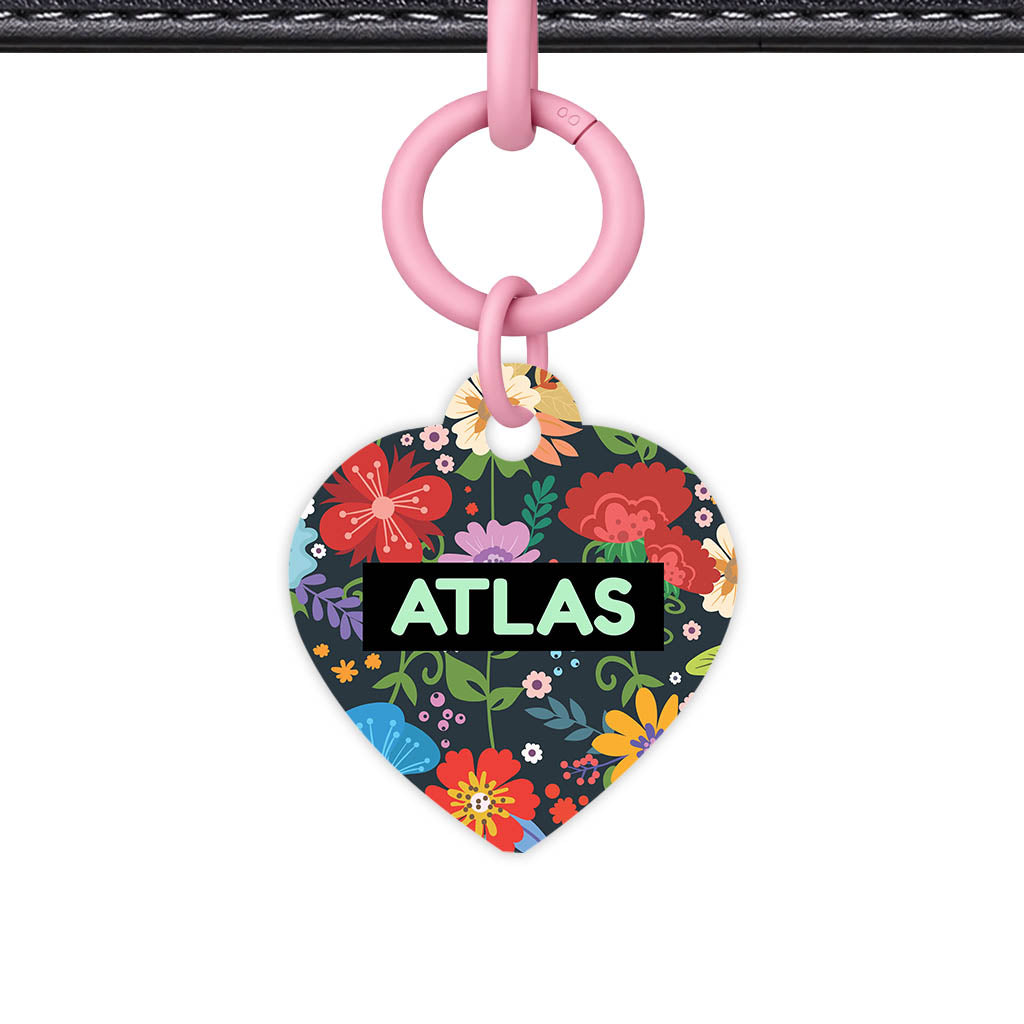 Flower f Garden QR Smart Pet Id Tag (Dog Tag & Cat Tag)