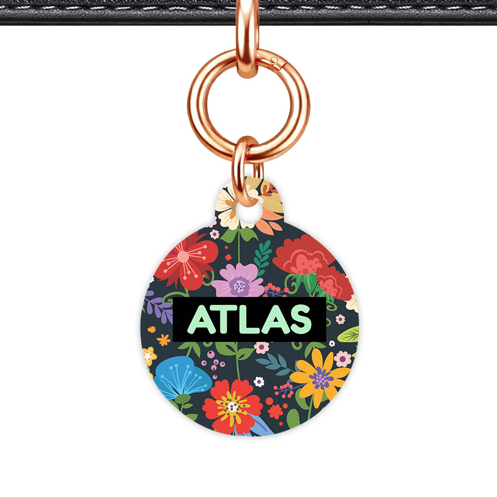 Flower f Garden QR Smart Pet Id Tag (Dog Tag & Cat Tag)