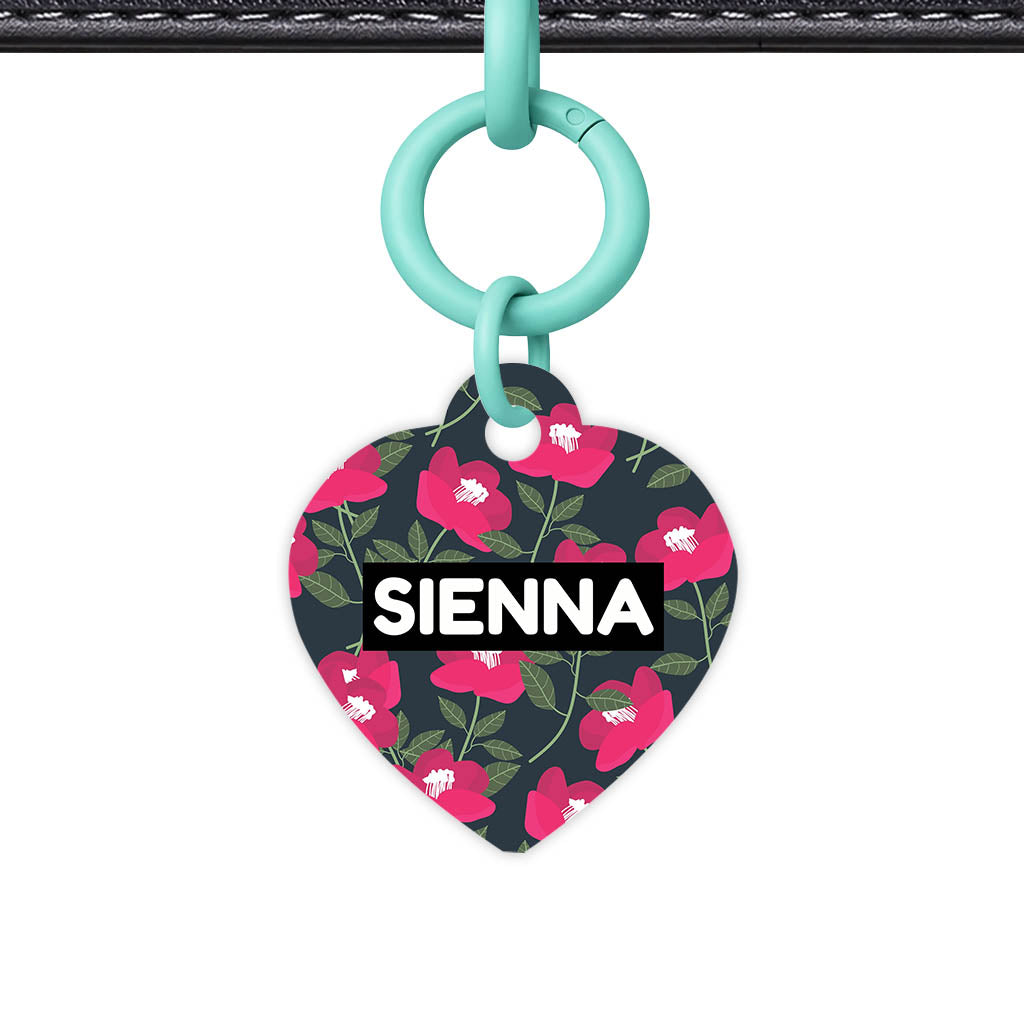Red Poppies QR Smart Pet Id Tag (Dog Tag & Cat Tag)