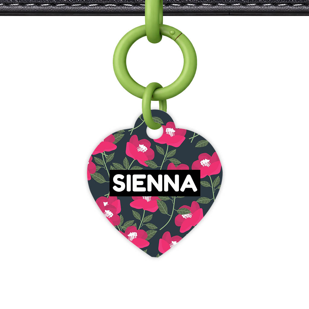 Red Poppies QR Smart Pet Id Tag (Dog Tag & Cat Tag)
