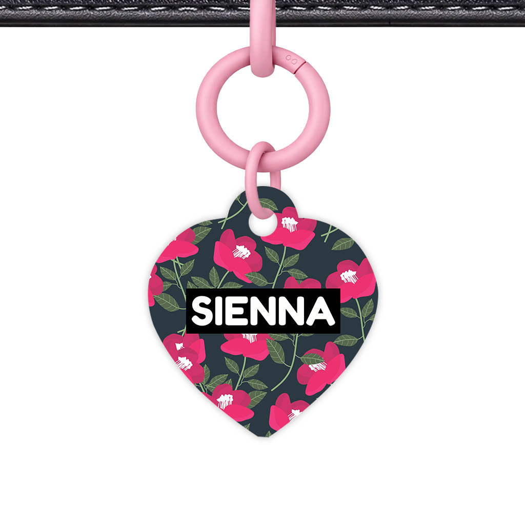 Red Poppies QR Smart Pet Id Tag (Dog Tag & Cat Tag)