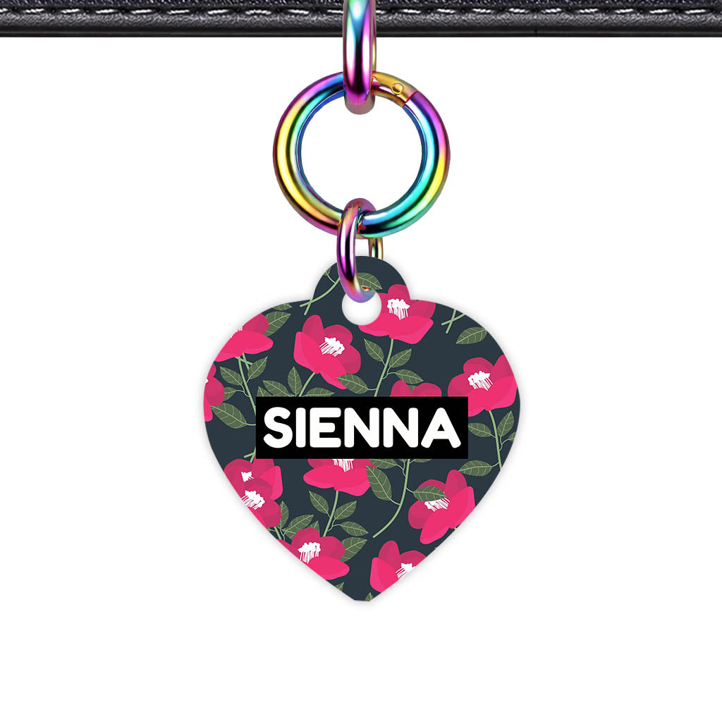 Red Poppies QR Smart Pet Id Tag (Dog Tag & Cat Tag)