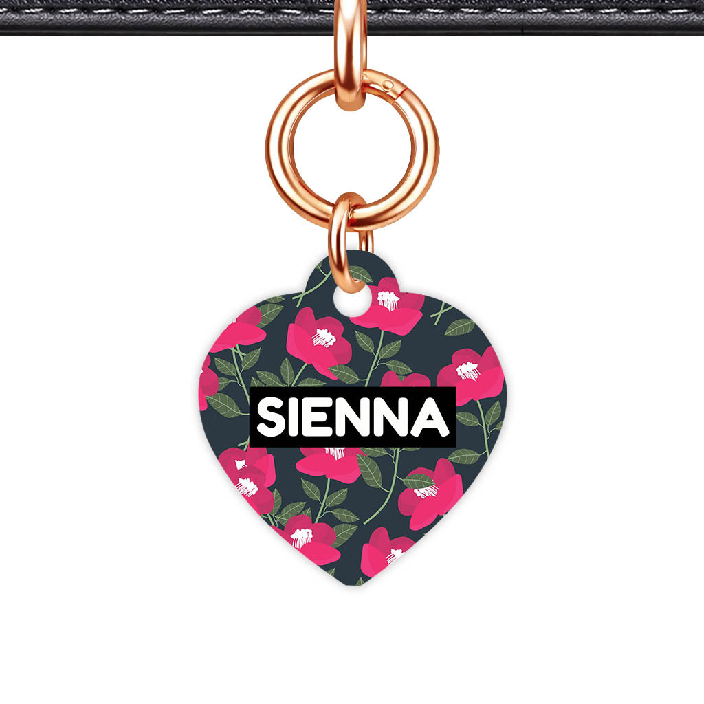 Red Poppies QR Smart Pet Id Tag (Dog Tag & Cat Tag)
