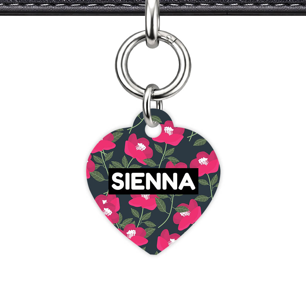 Red Poppies QR Smart Pet Id Tag (Dog Tag & Cat Tag)