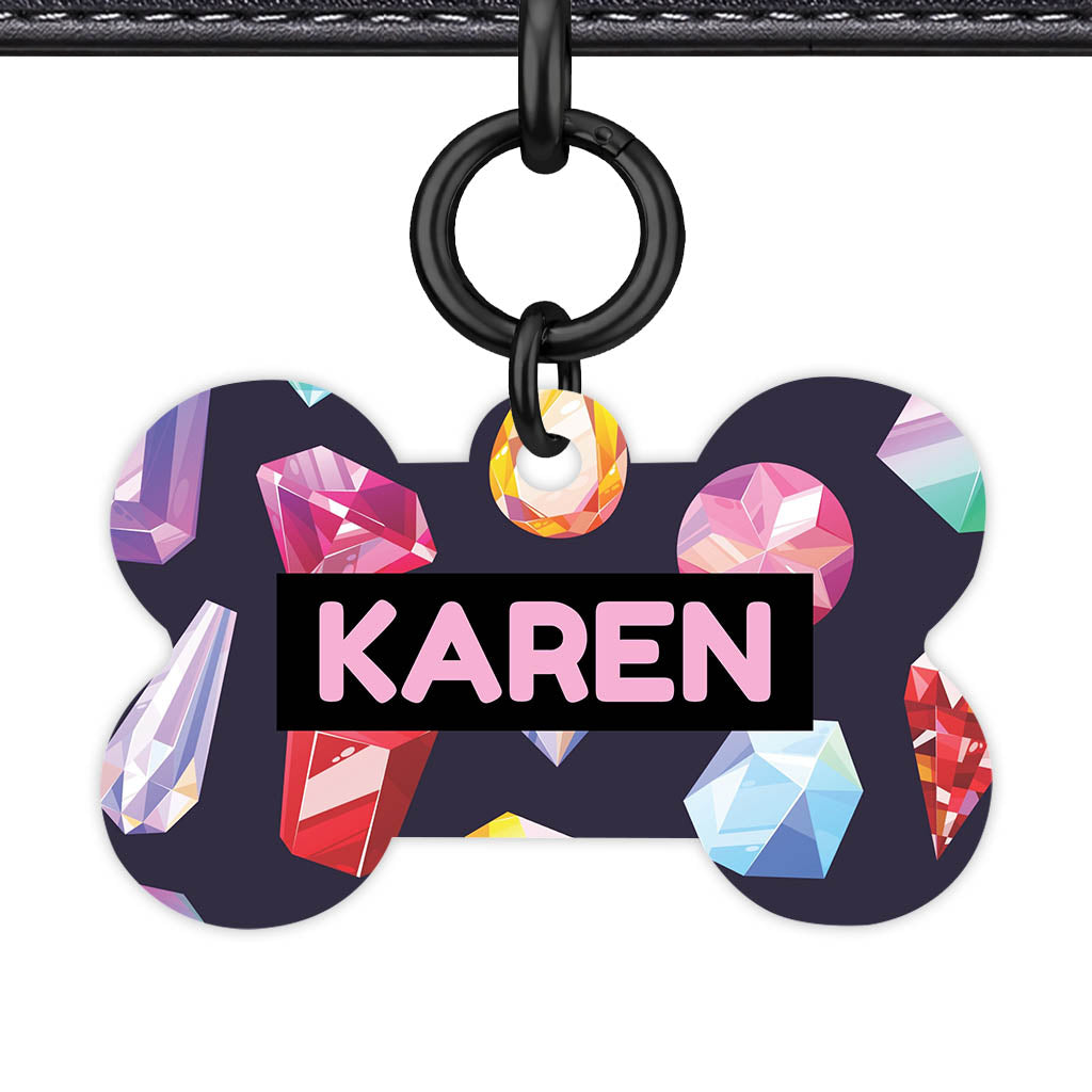 Colourful Diamonds QR Smart Pet Id Tag (Dog Tag & Cat Tag)