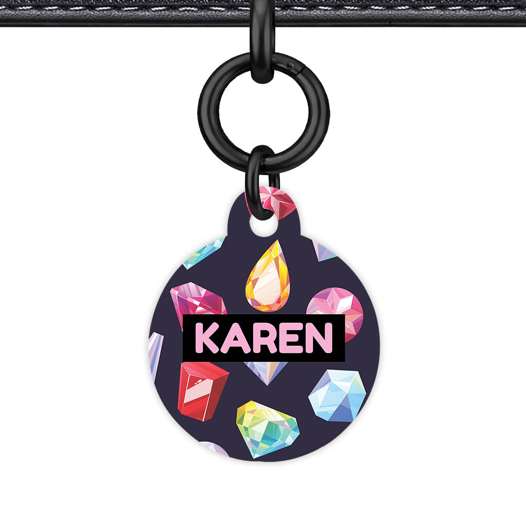 Colourful Diamonds QR Smart Pet Id Tag (Dog Tag & Cat Tag)