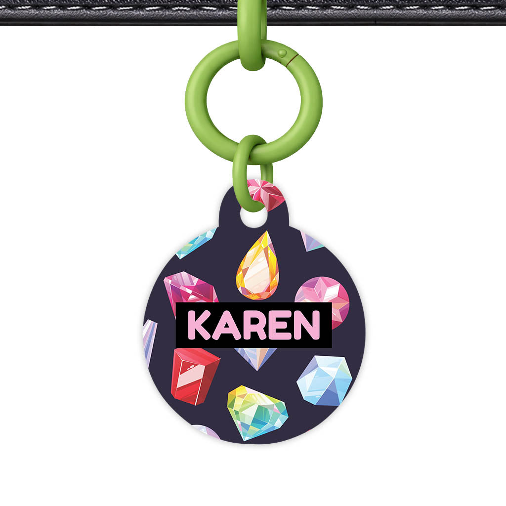 Colourful Diamonds QR Smart Pet Id Tag (Dog Tag & Cat Tag)
