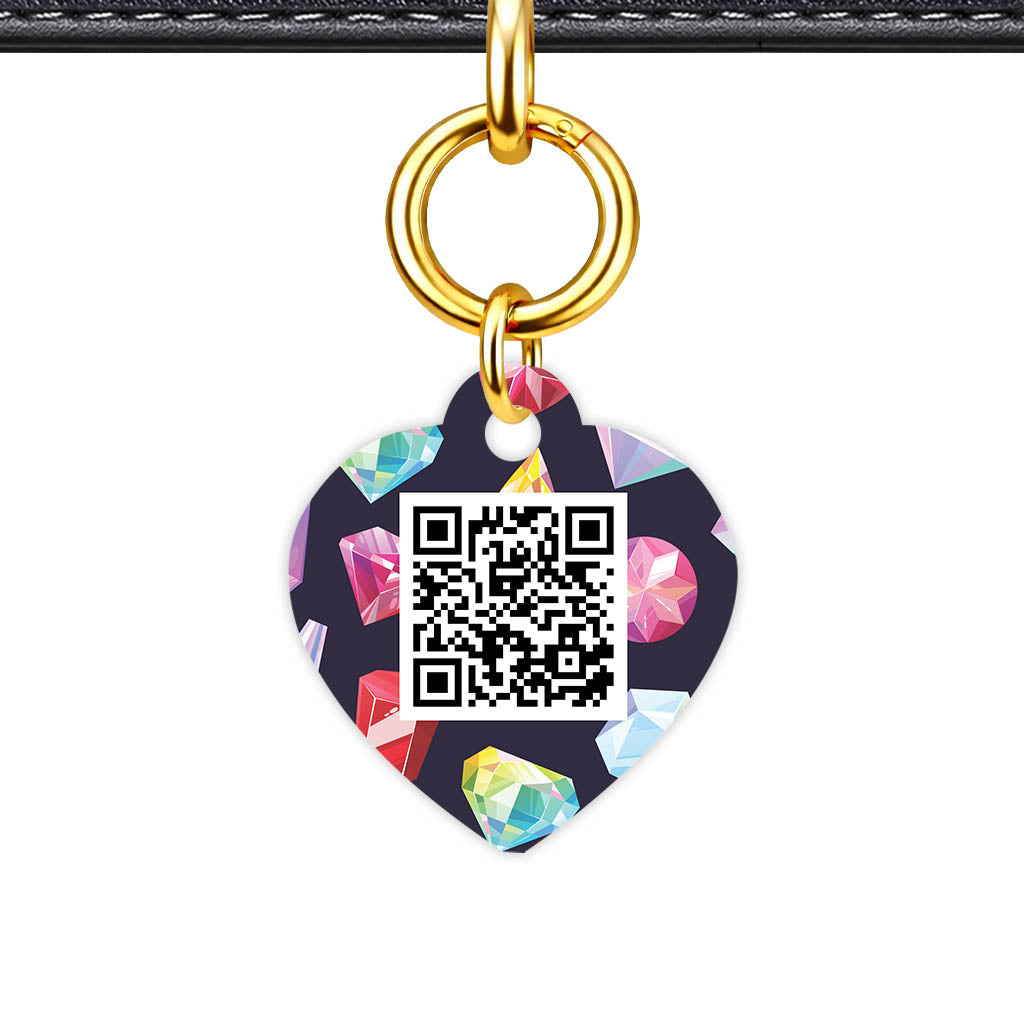 Colourful Diamonds QR Smart Pet Id Tag (Dog Tag & Cat Tag)