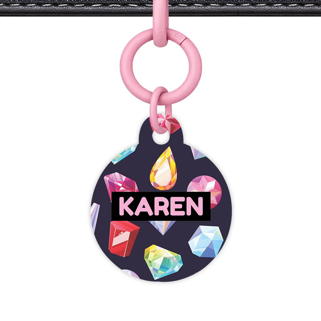 Colourful Diamonds QR Smart Pet Id Tag (Dog Tag & Cat Tag)