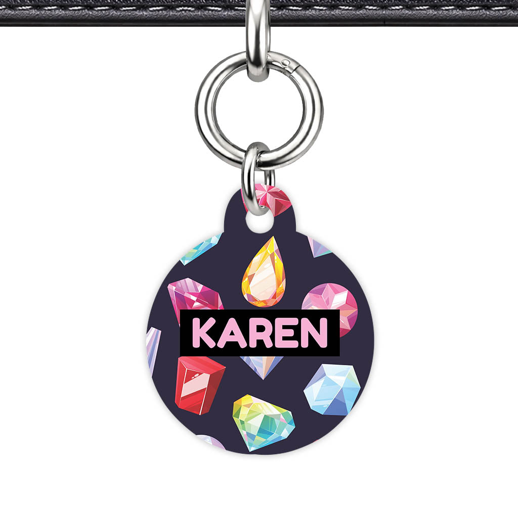 Colourful Diamonds QR Smart Pet Id Tag (Dog Tag & Cat Tag)