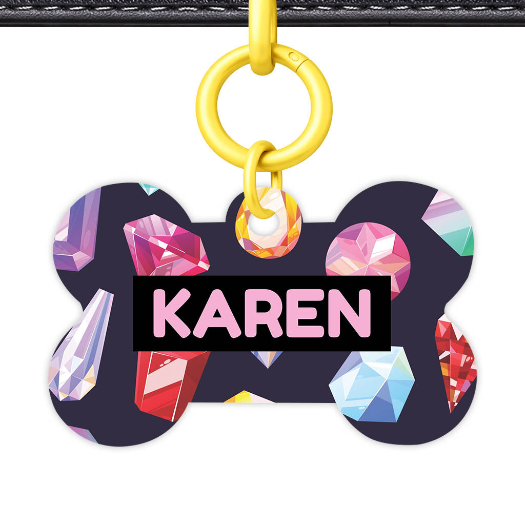 Colourful Diamonds QR Smart Pet Id Tag (Dog Tag & Cat Tag)