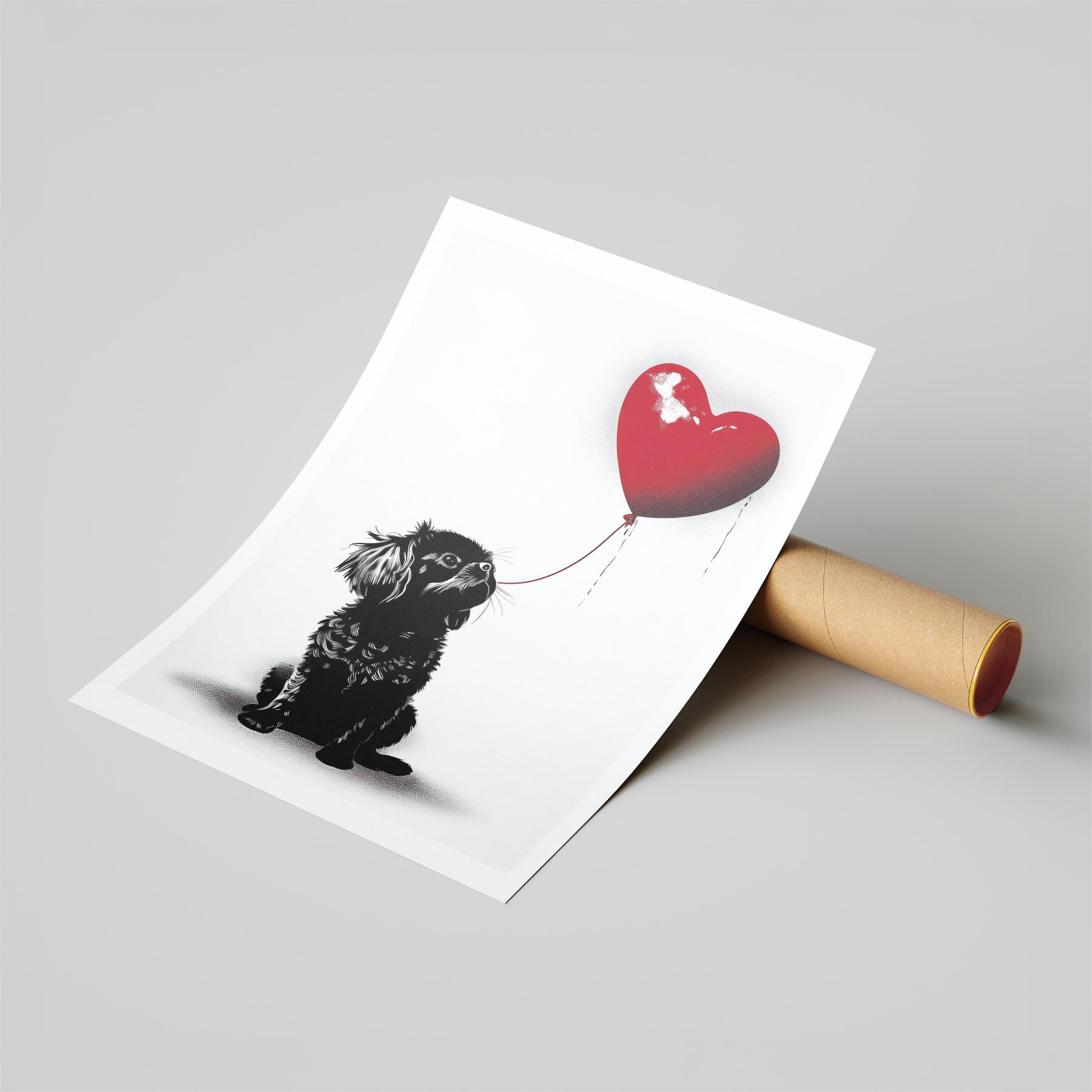 Japanese Chin DOGSY Series inspired by the Art of Banksy image 6