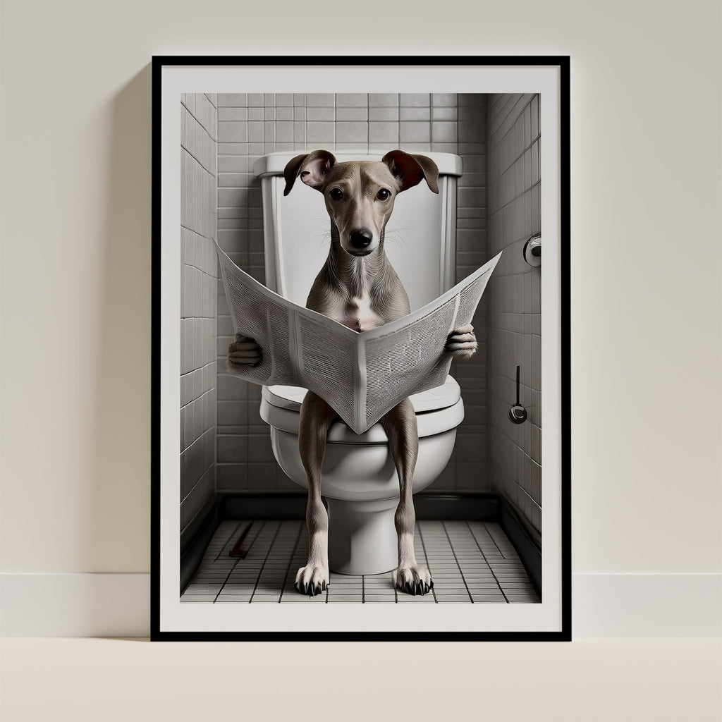Whippet Toilet Humour Dog Series image 0