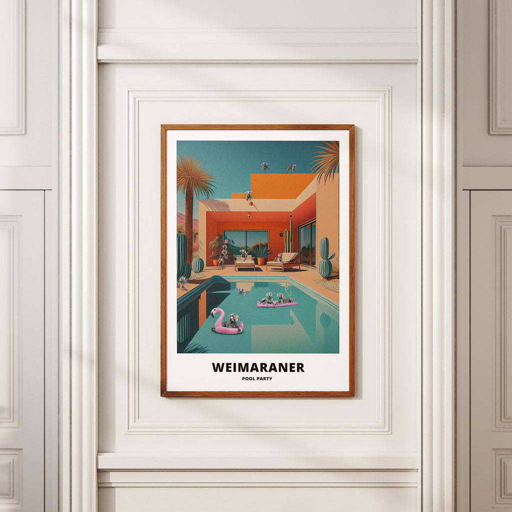 Weimaraner Pool Party image 2