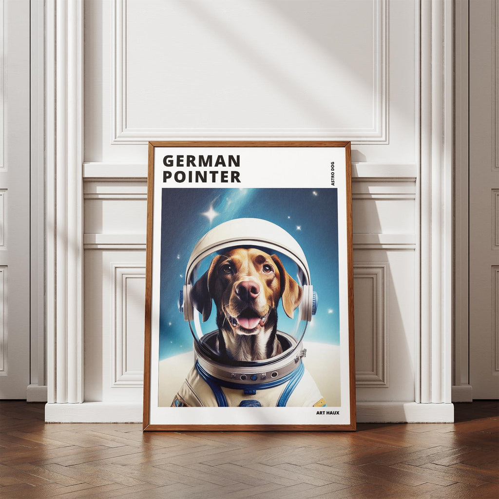 German Pointer Astronaut Dog Series with Text Astro Dog image 4