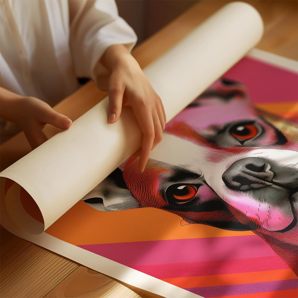 Boston Terrier Modern Pop Dog Series image 1