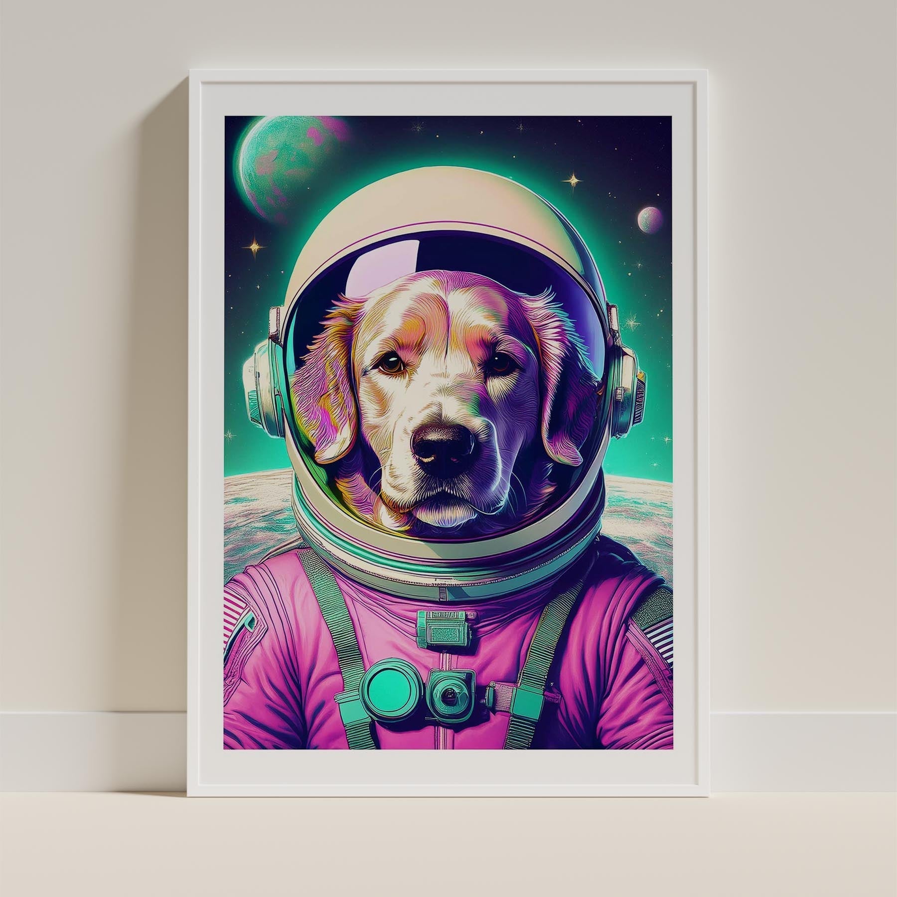 Curly Coated Retriever Space Dogs Series image 9