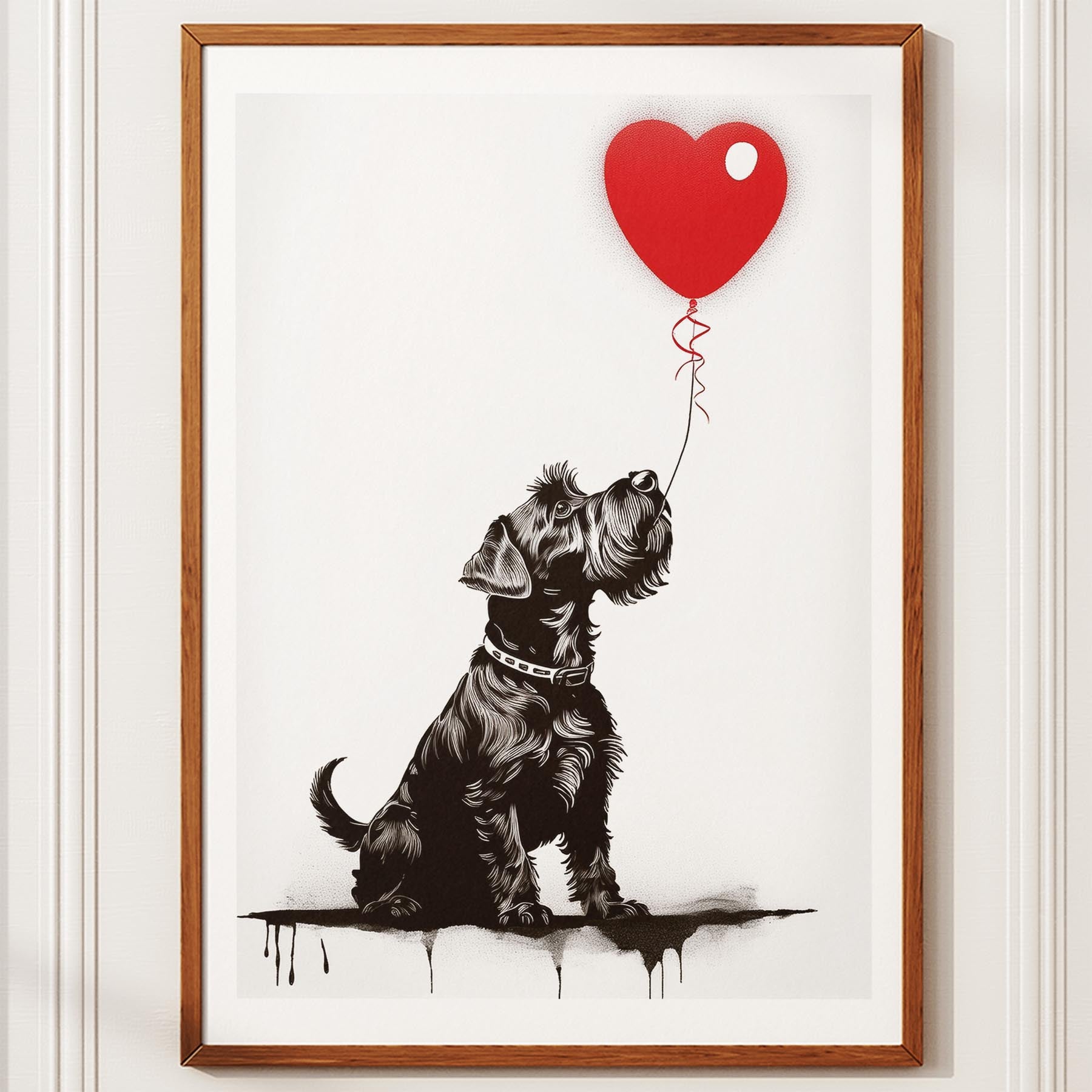 Schnauzer DOGSY Series inspired by the Art of Banksy image 10