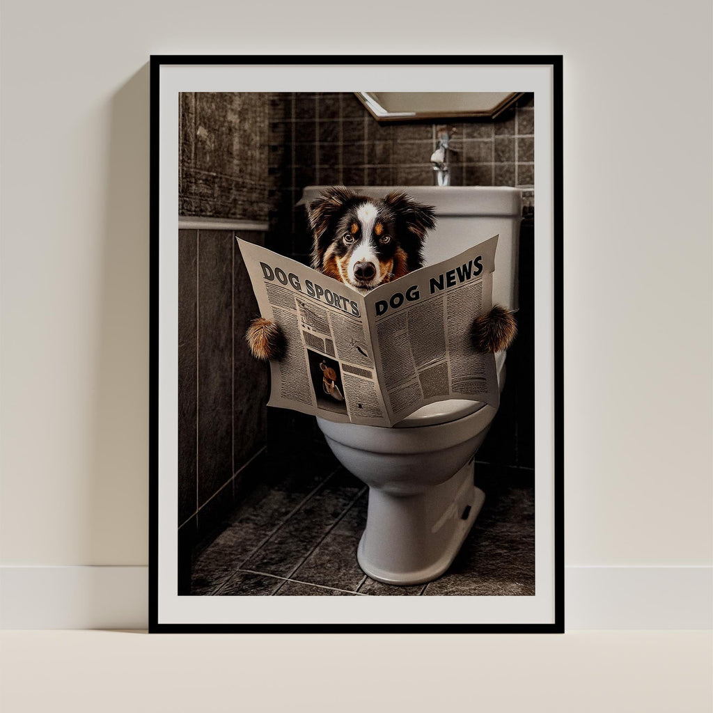 Australian Shepherd Toilet Humour Dog Series 3 image 0