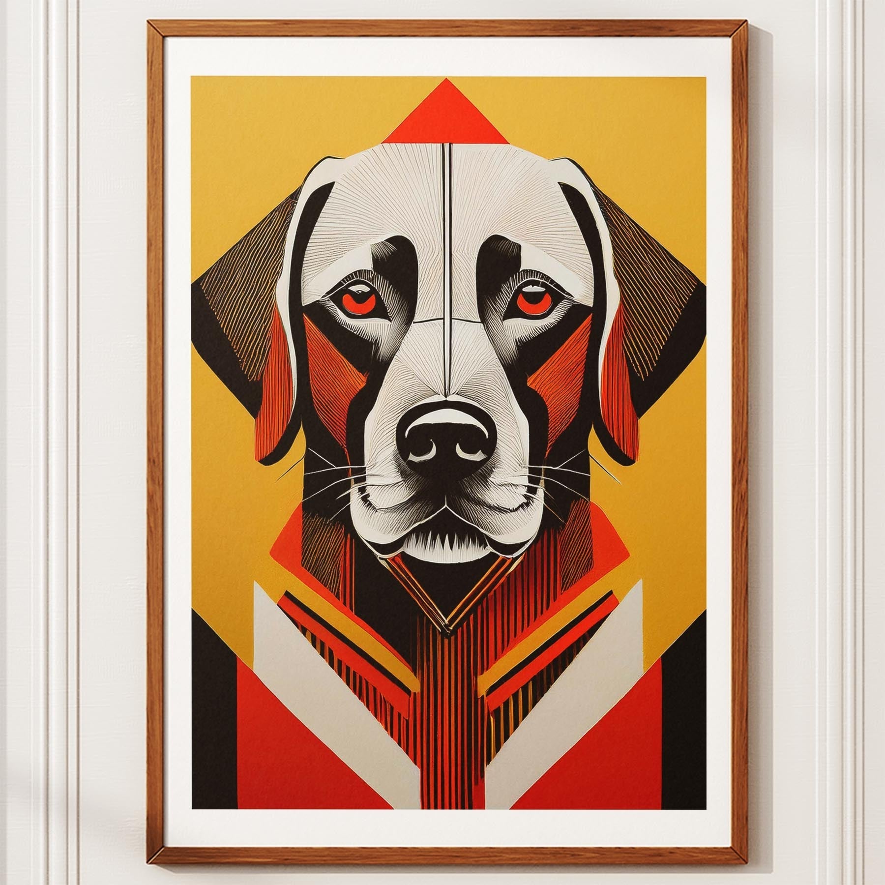 Labrador Retriever Geometric Orange Series image 10