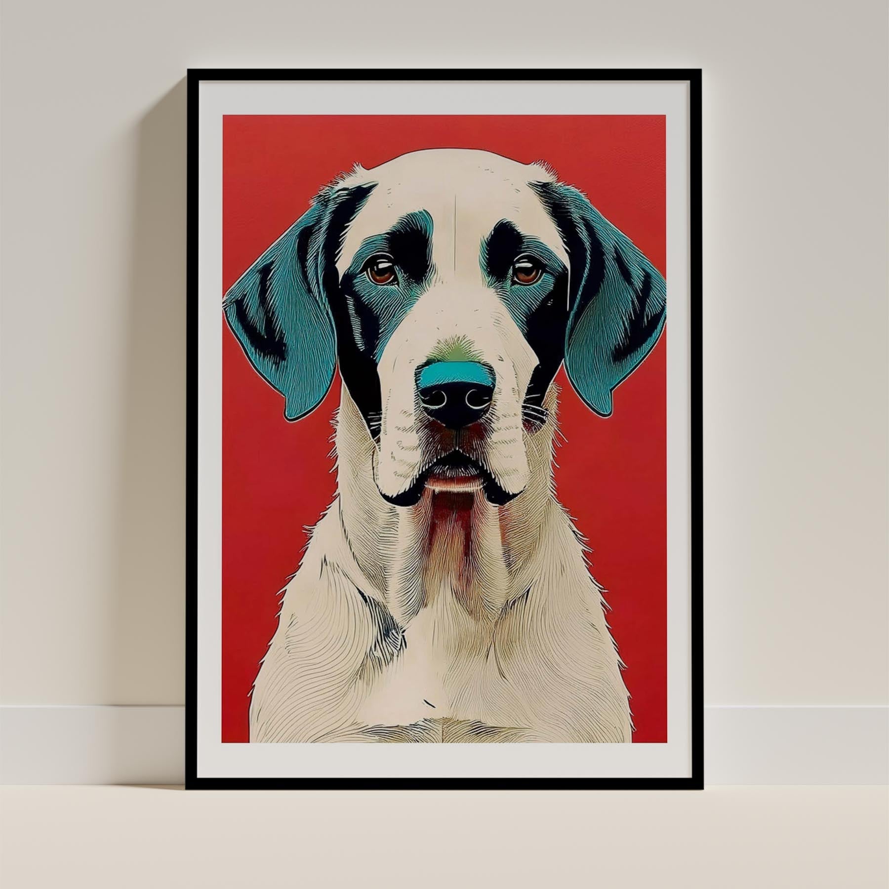 Pointer Dog Art Print Unframed | 6 Unique Designs | Wall Art Gift for Dog Lovers | Dogsy & Co