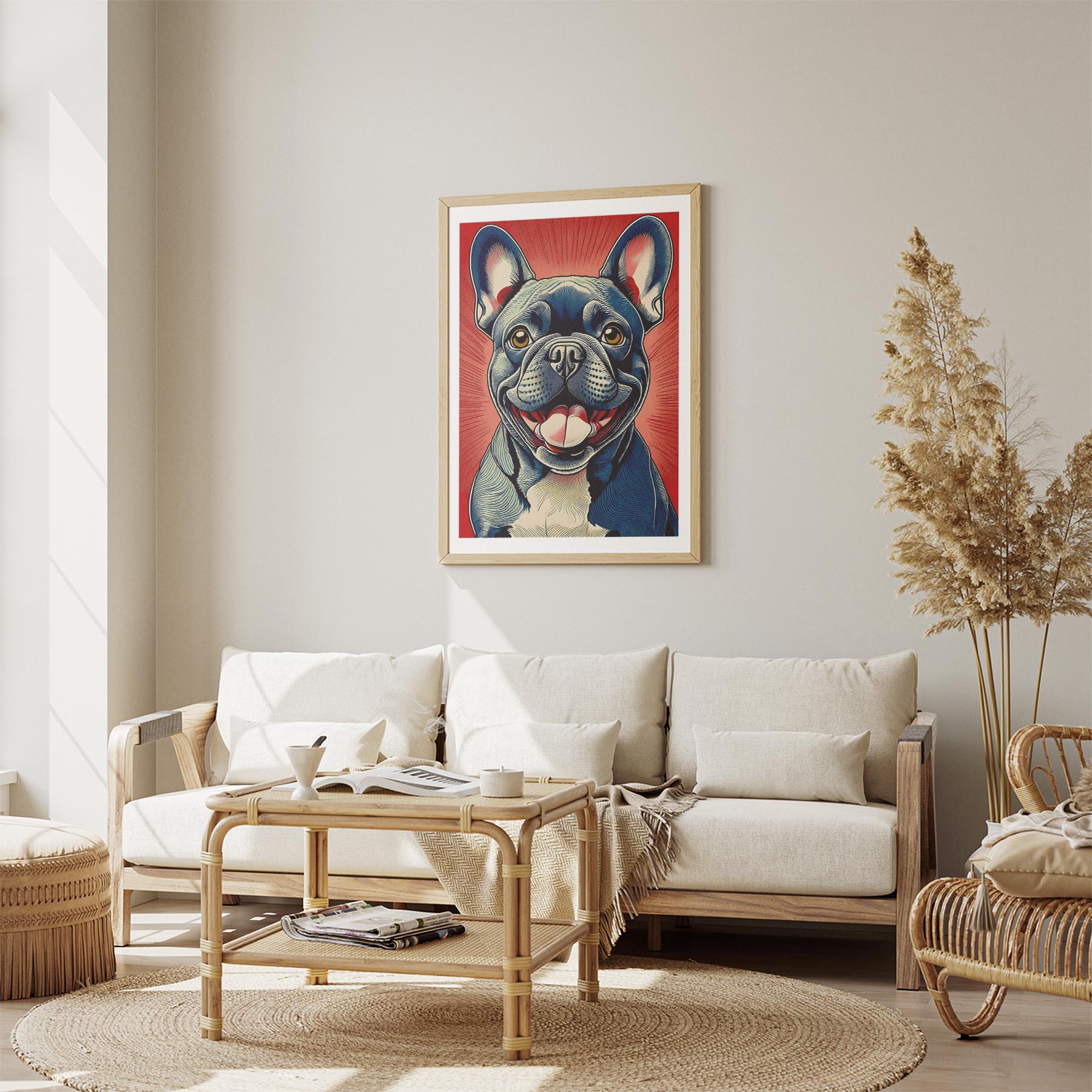 French Bulldog Hokusai Japanese Inspired Dog Series image 2