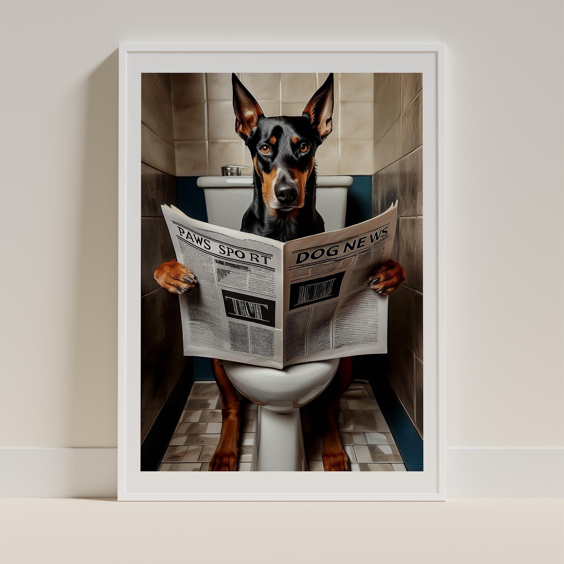 Dobermann Toilet Humour Dog Series 2 image 9