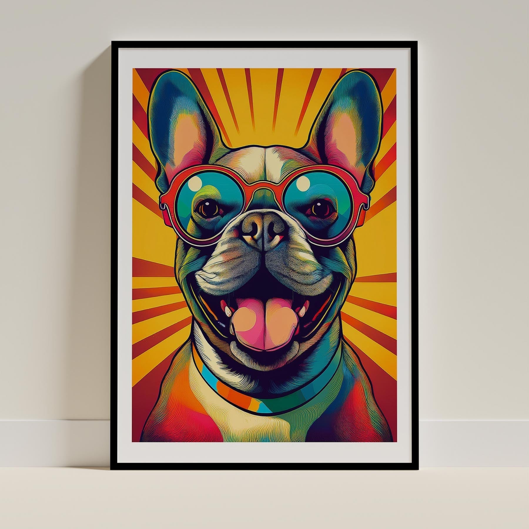 French Bull Dog Art Print Unframed | 2 Unique Designs | Wall Art Gift for Dog Lovers | Dogsy & Co