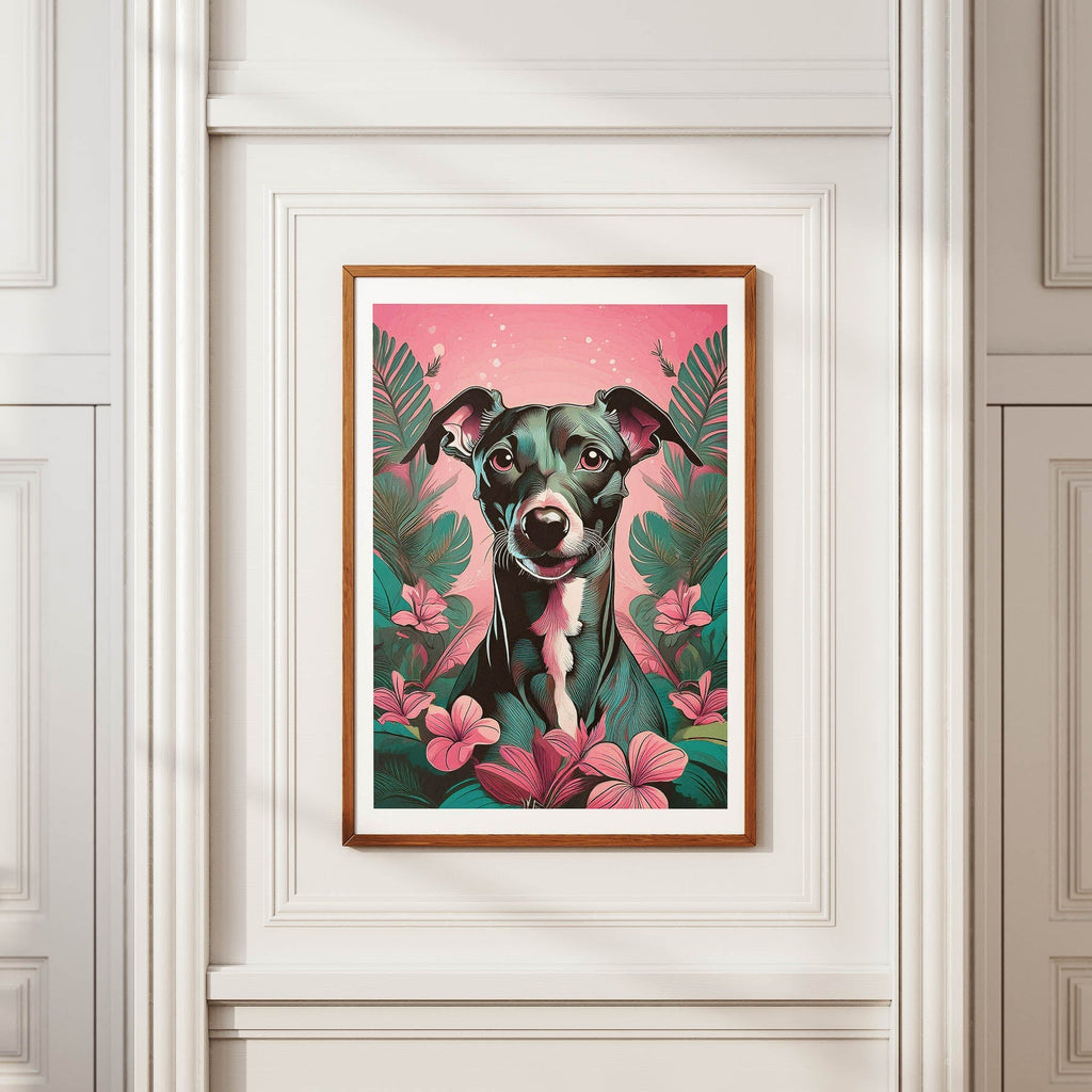 Italian Greyhound Flowery Dog image 3