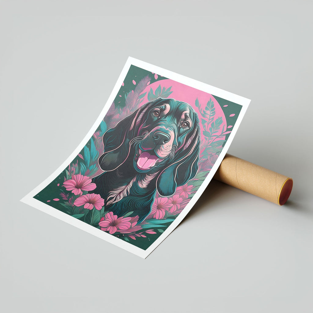 Bloodhound Flowery Dog image 7
