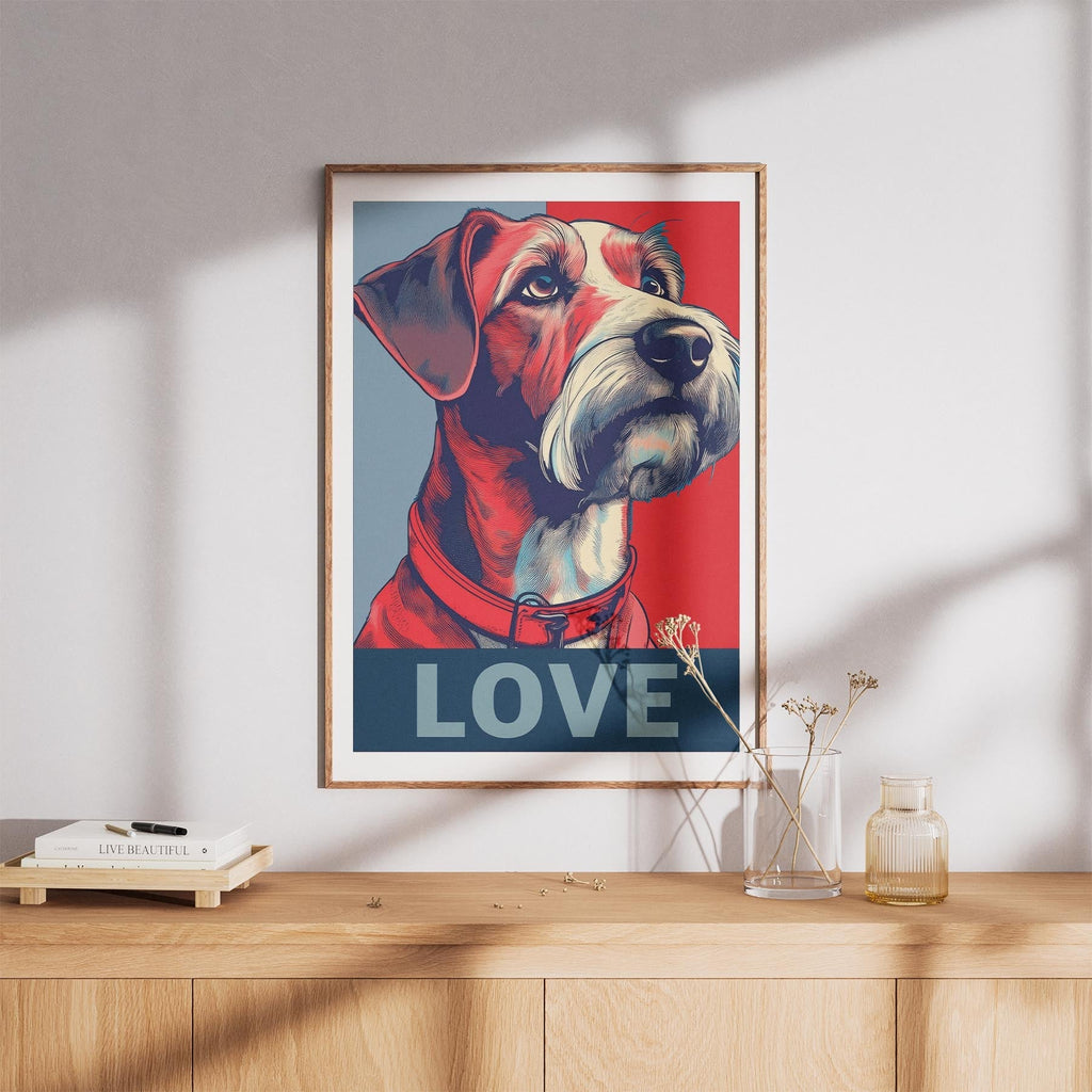 Irish Terrier LOVE Series Inspired by the Obama Poster image 8