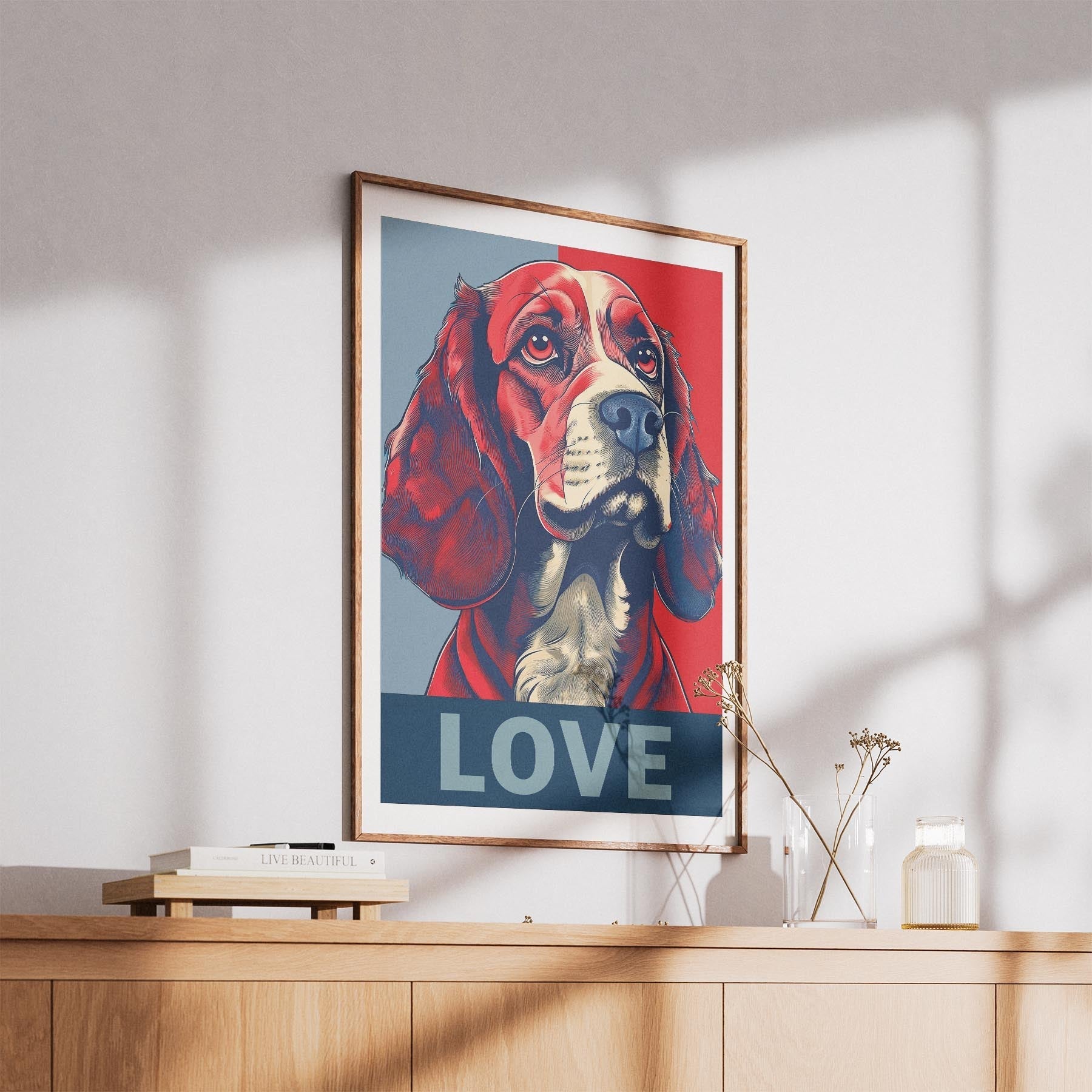 Cocker Spaniel LOVE Series Inspired by the Obama Poster image 5