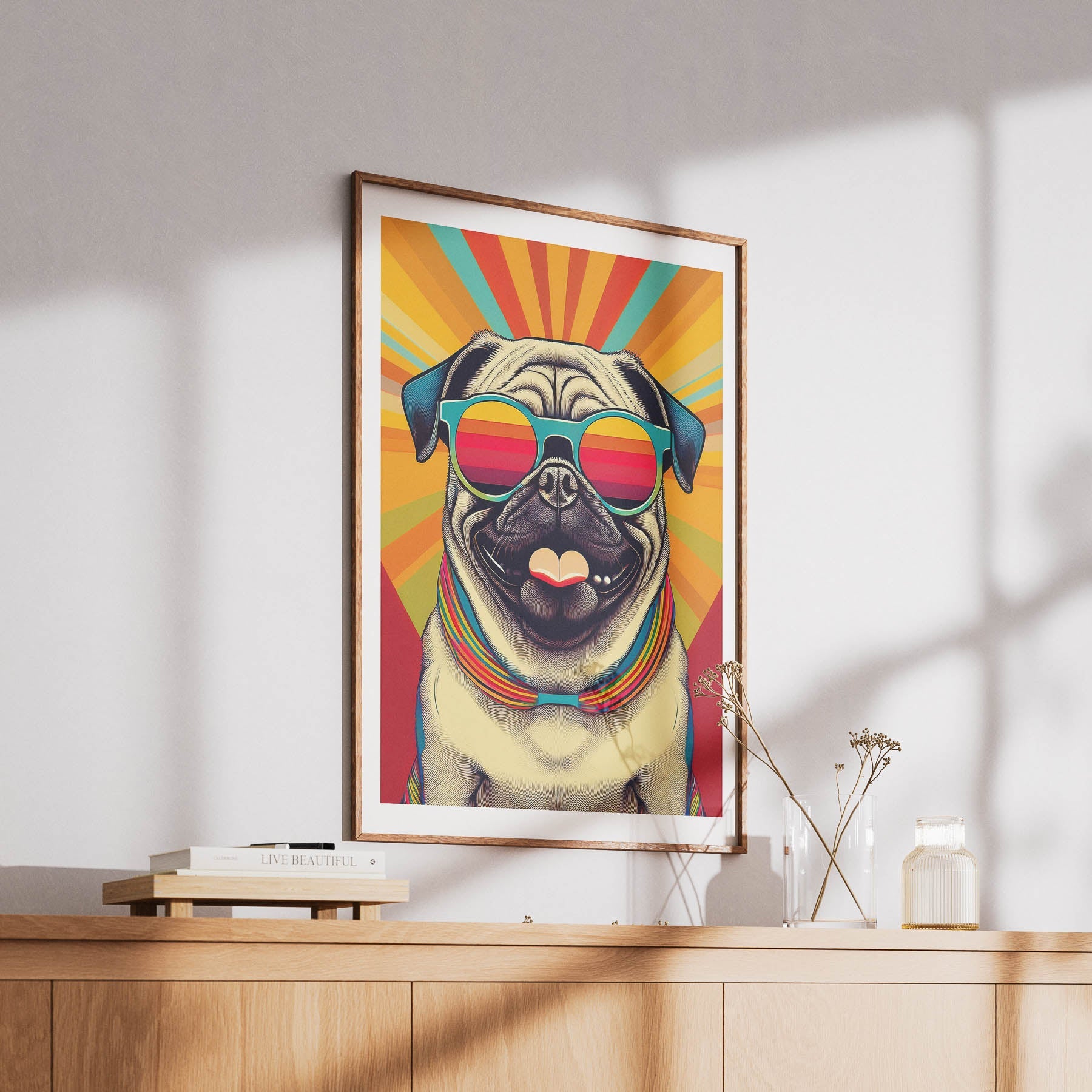 Pug In Colourful Sunnies 1 image 6