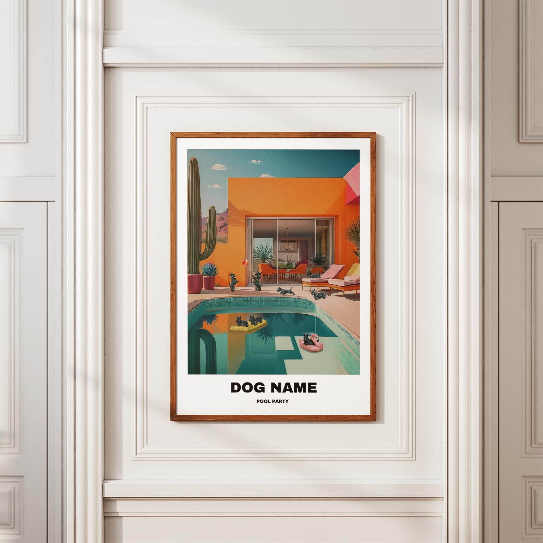 Scottish Terrier Custom Pool Party WITH TEXT image 3