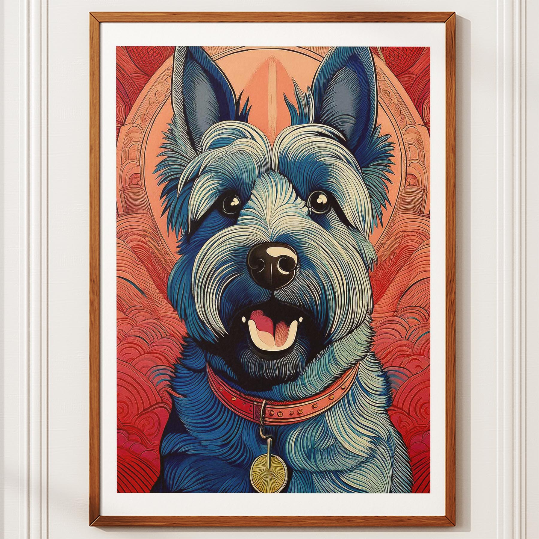 Scottish Terrier Hokusai Japanese Inspired Dog Series 1 image 10