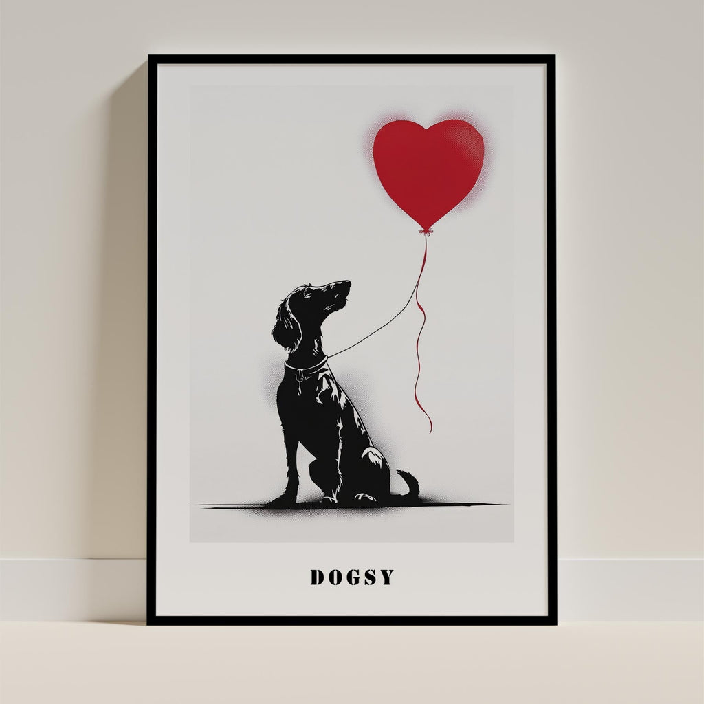 Greyhound DOGSY Series inspired by the Art of Banksy with text Dogsy image 11